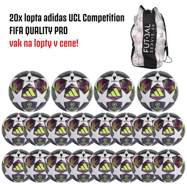 AKCIA!20x lopta adidas UCL Competition - JX9096-4-20