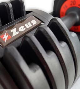 ZEUS Jednoručná činka 25kg - nastaviteľná - DUMBBELL REGOL
