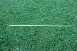 Slalomová tyč s hrotom MEVA farba fluo žltá – 160cm - slalomova-tyc