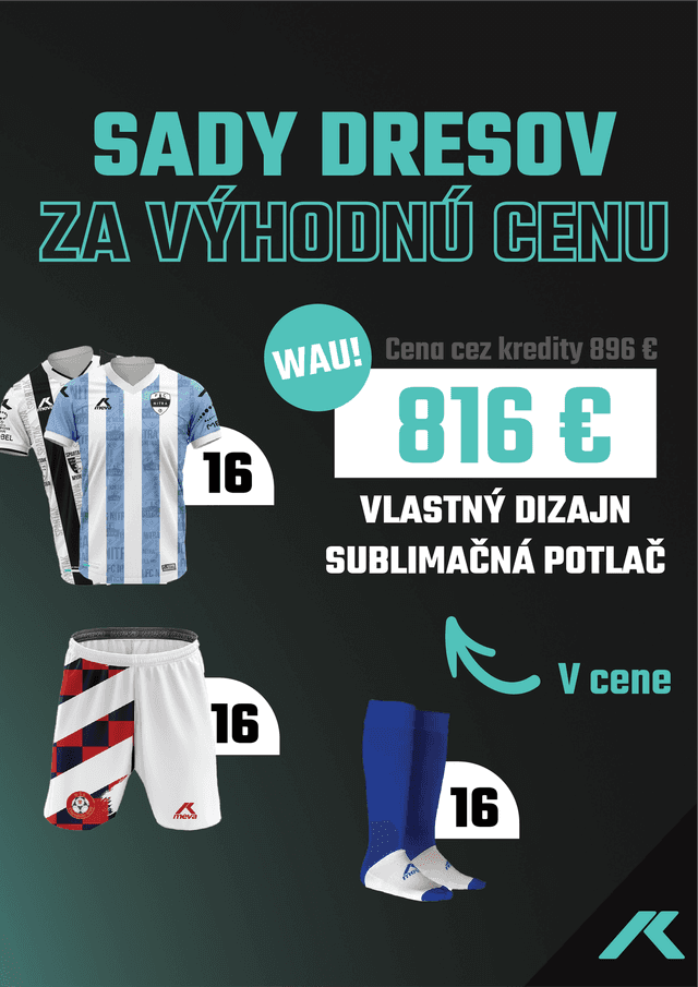 MatchReady MEVA 16 – kompletná sada dresov - NEW SET 0000