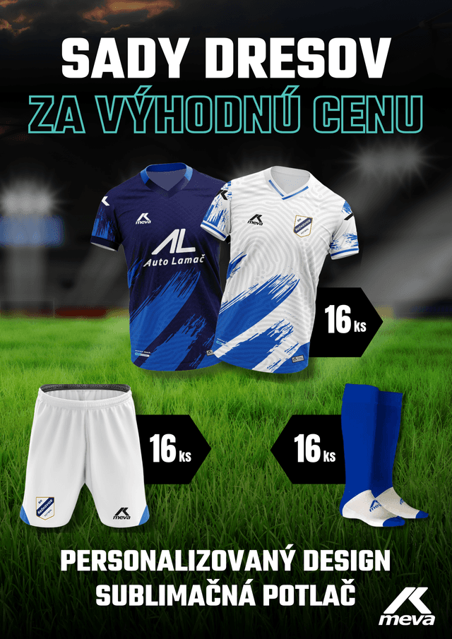 MatchReady MEVA 16 – kompletná sada dresov - NEW SET 0000