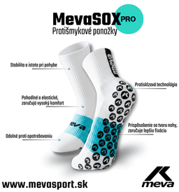 Biele Ponožky MevaSOX PRO - MS-1000-Biele