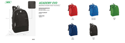 ACADEMY EVO backpack w/semi-rigid bottom medium - 72583