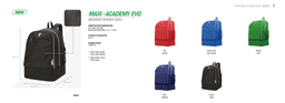 MAXI-ACADEMY EVO backpack w/semi-rigid bottom large - 72582