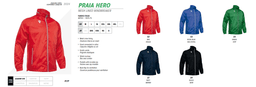 PRAIA HERO full zip windbreaker - 72562
