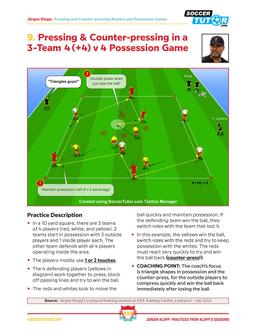 JURGEN KLOPP - 102 PASSING, COUNTER-PRESSING POSSESSION GAMES, SPEED & WARM-UPS DIRECT FROM KLOPP'S TRAINING SESSIONS - VOL.1 - 1841