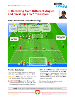 JURGEN KLOPP - 80 ATTACKING COMBINATIONS, FINISHING, POSITIONAL PATTERNS OF PLAY, TRANSITION & SSGS DIRECT FROM KLOPP'S TRAINING SESSIONS - VOL.2 - 6023