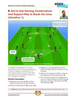 Xabi Alonso - 82 Passing, Positional Possession, Games, Patterns, and Attacking Practices Direct from Bayer Leverkusen Training Sessions - ST3622