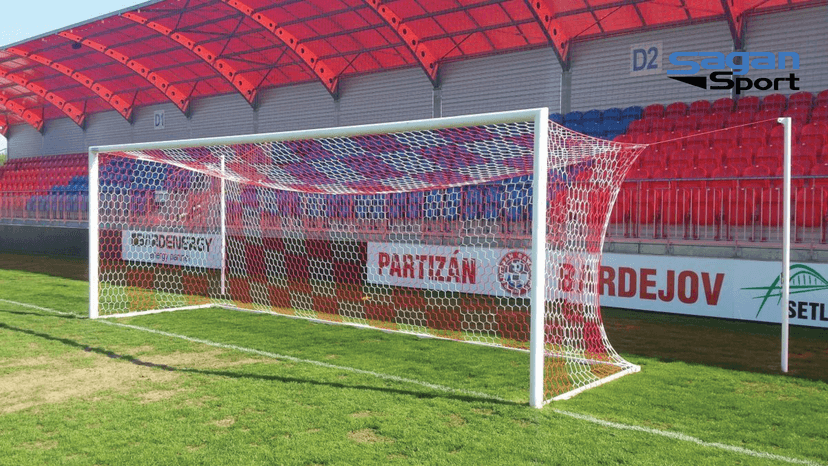 FUTBALOVÁ BRÁNA 7,32 X 2,44 M - HLINIKOVÁ profesionálna - PROFESIONÁLNA FUTBALOVÁ BRÁNKA 7,32 X 2,44 M - HLINIKOVÁ