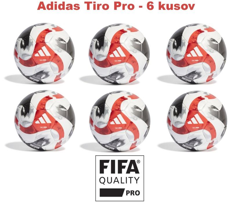 Balík športového vybavenia- Lopty ADIDAS Tiro Pro HT2428/5 - 6 kusov - HT2428/5-6 ks, 