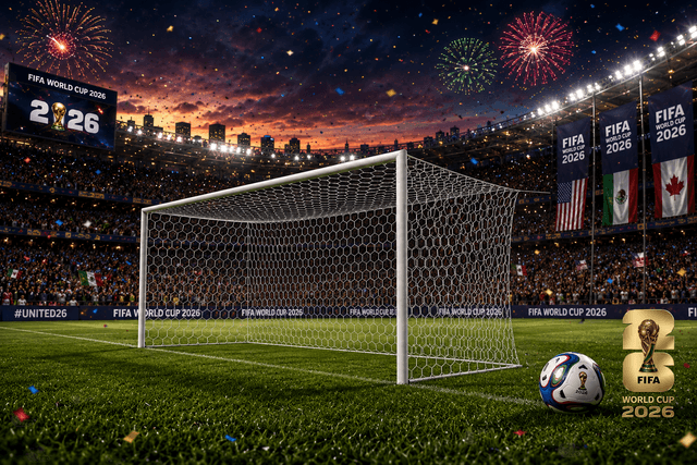 FIFA World Cup 2026 Edition  Exkluzívny set futbalových sietí „Golden Hexa 6 mm - PA6mm0,8x1,5