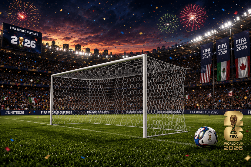 FIFA World Cup 2026 Edition  Exkluzívny set futbalových sietí „Golden Hexa 6 mm - PA6mm0,8x1,5