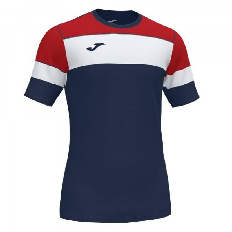 JOMA CREW IV T-SHIRT DARK NAVY-RED S/S 101534.336 - 101534.336/6XS/5XS