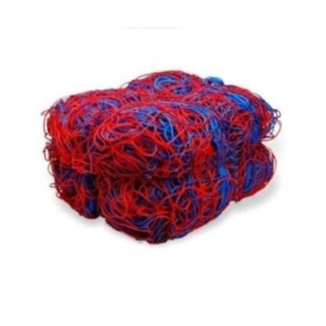 SIEŤ NA FUTBALOVÚ BRÁNKU 5X2 M 150/80CM/4MM PE, 2KS /RED-BLUE/ - 5x2x0,8x1,5m PE/4mm, red/blue
