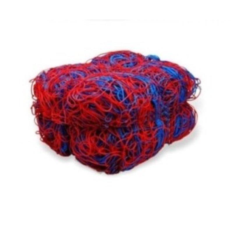 SIEŤ NA FUTBALOVÚ BRÁNKU 5X2 M 150/80CM/4MM PE, 2KS /RED-BLUE/ - 5x2x0,8x1,5m PE/4mm, red/blue