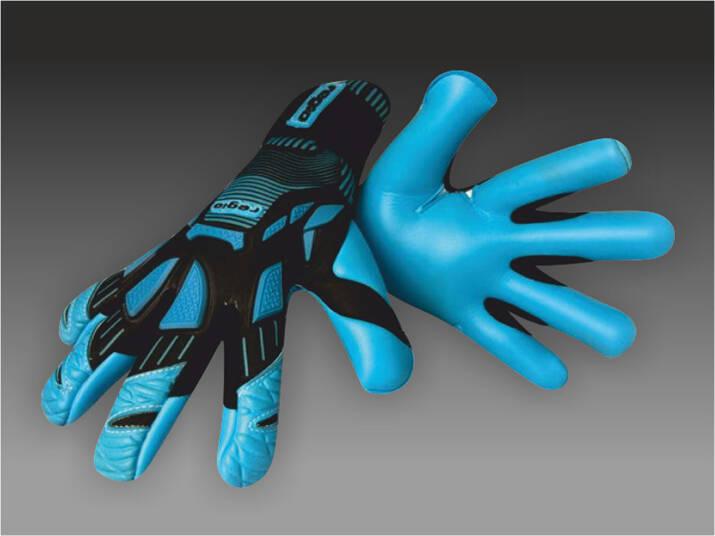 Brankárske rukavice REGIO Cyber Monster Latex blue-black - cyber-monster-blue-black/8