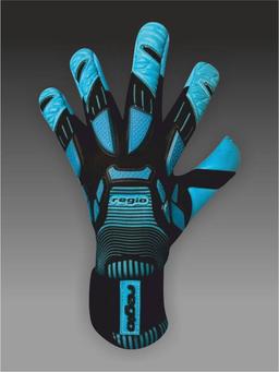 Brankárske rukavice REGIO Cyber Monster Latex blue-black - cyber-monster-blue-black/8