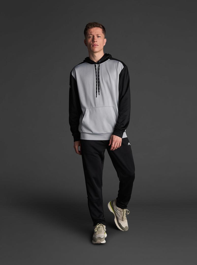 Mikina s kapucňou Musai Saba MU0307 - MU0307/4/sv.šedá-čierna