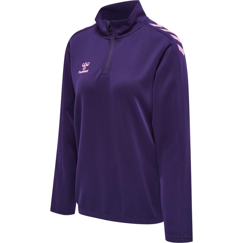 HUMMEL Dámska mikina HMLCORE XK HALF ZIP SWEAT WOMAN ACAI - 211945-3443-XS