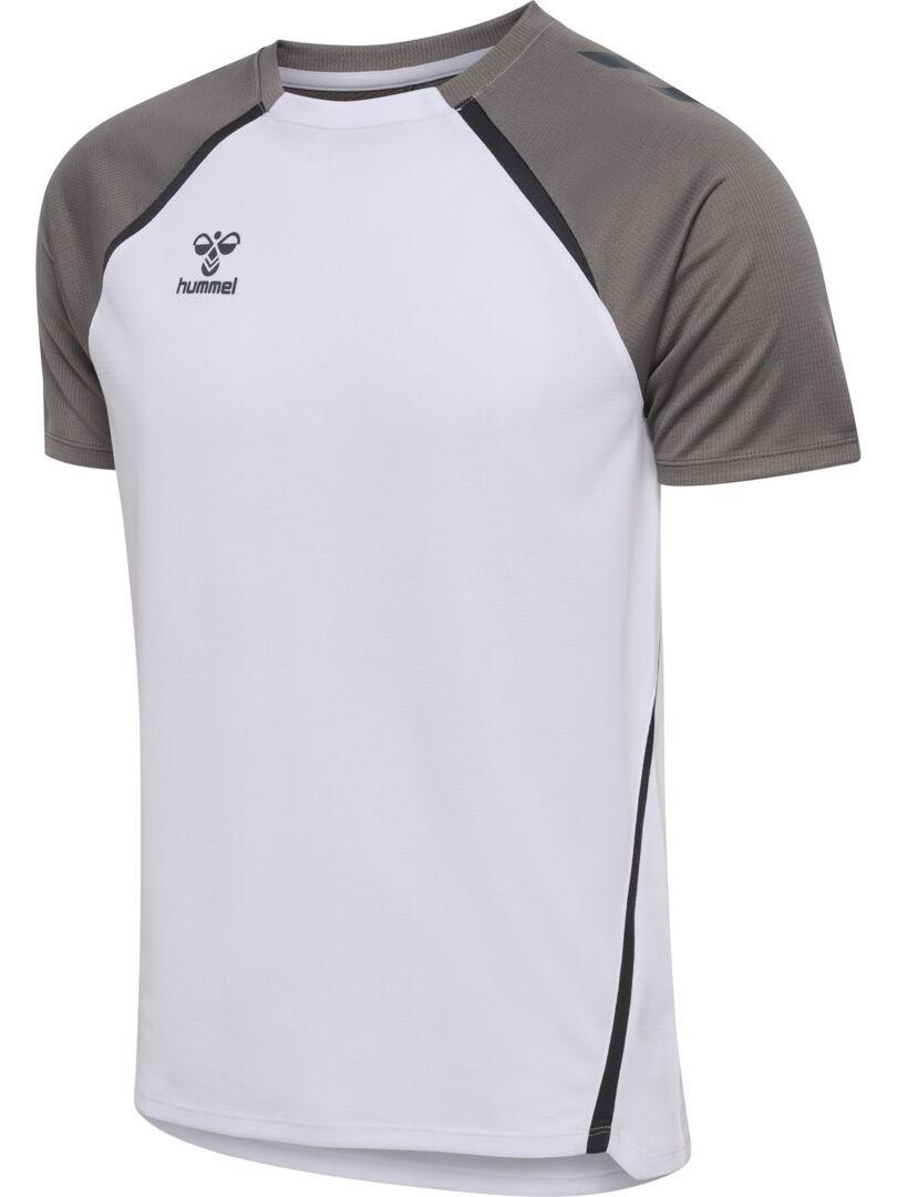 Dres HUMMEL HMLLEAD 2.0 JERSEY S/S white steel gray - 223741-9396-116