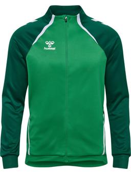 HUMMEL Mikina hmlLEAD 2.0 TRACK ZIP JACKET jelly bean evergreen - 223773-6327-116 