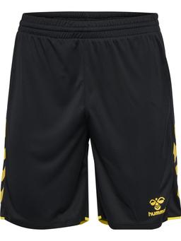 HUMMEL Trenky hmlCORE 2.0 SHORTS BLACK/BLAZING YELLOW - 230830-5138-116