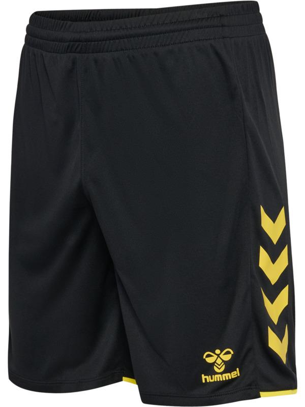 HUMMEL Trenky hmlCORE 2.0 SHORTS BLACK/BLAZING YELLOW - 230830-5138-116