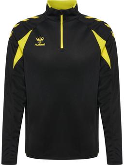 HUMMEL mikina hmlcore 2.0 half zip BLACK/BLAZING YELLOW - 230833-5138-128