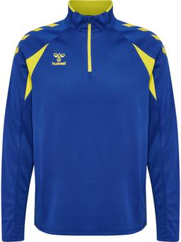 HUMMEL mikina hmlcore 2.0 half zip TRUE BLUE/BLAZING YELLOW - 230833-8606-128