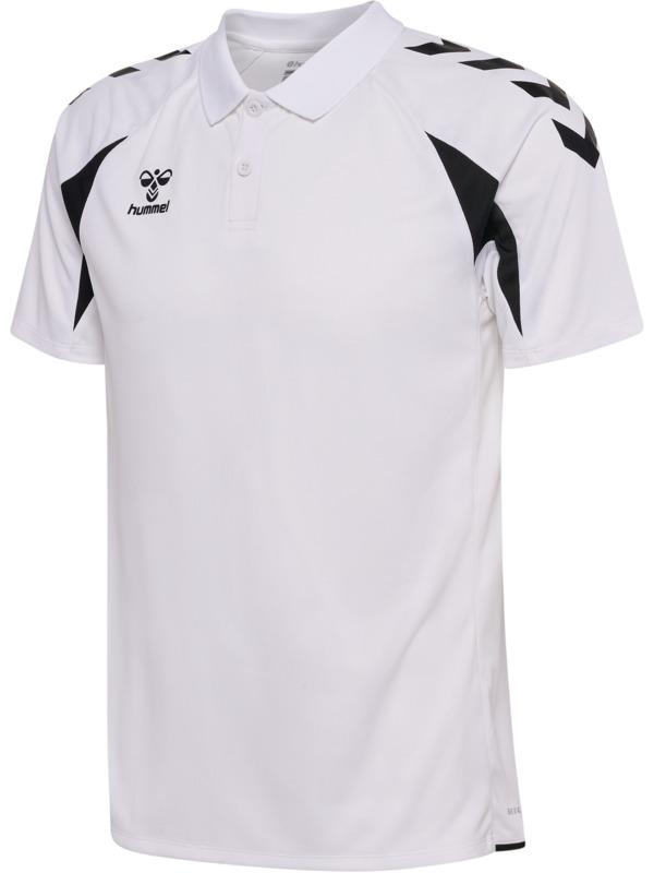 HUMMEL Polokošeľa hmlCORE 2.0 POLO WHITE/BLACK - 230843-9124-S