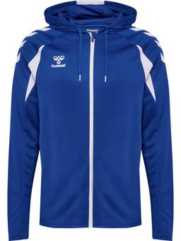 HUMMEL mikina hmlCORE 2.0 ZIP HOODIE TRUE BLUE/WHITE - 230854-7691-116