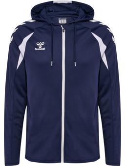 HUMMEL mikina hmlCORE 2.0 ZIP HOODIE MARINE/WHITE - 230854-7929-116
