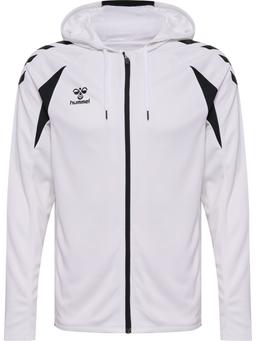 HUMMEL mikina hmlCORE 2.0 ZIP HOODIE WHITE/BLACK - 230854-9124-116