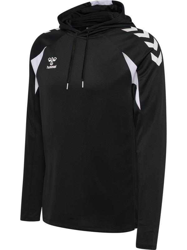 HUMMEL mikina HMLCORE 2.0 HOODIE BLACK/WHITE - 230856-2114-116