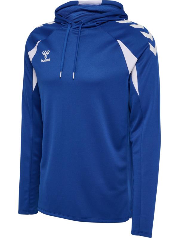 HUMMEL mikina hmlCORE 2.0 HOODIE TRUE BLUE/WHITE - 230857-7691-116