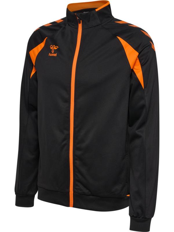 HUMMEL mikina hmlCORE 2.0 TRACK ZIP JACKET BLACK/ORANGE TIGER - 230860-2461-116