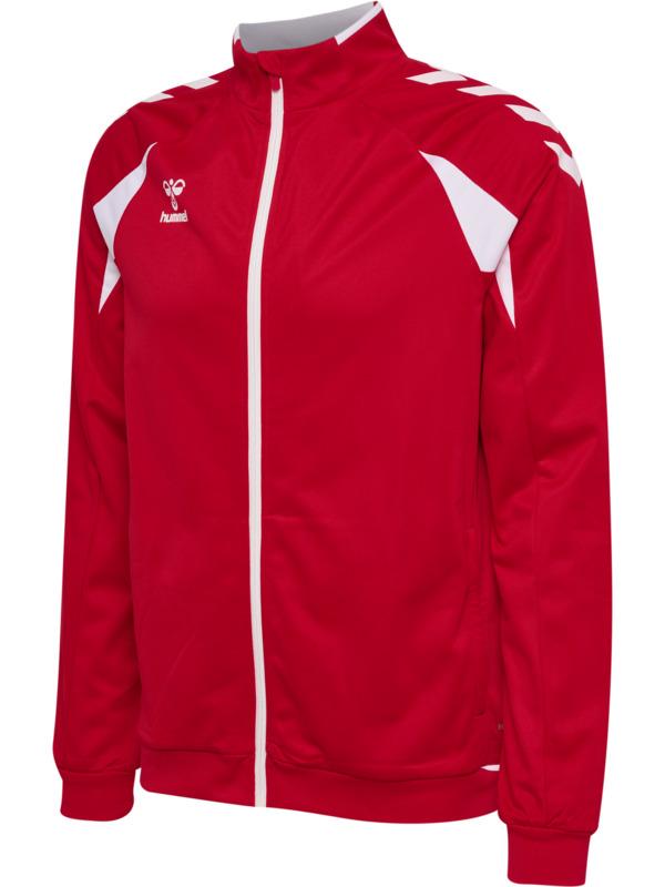 HUMMEL mikina hmlCORE 2.0 TRACK ZIP JACKET TRUE RED/WHITE - 230860-3946-116