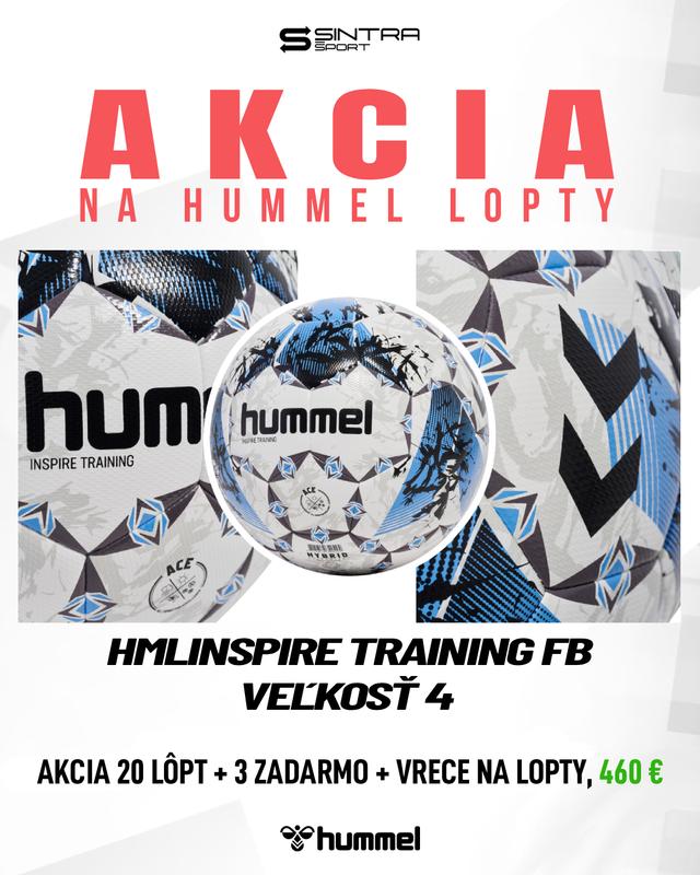 Futbalová lopta HUMMEL HMLINSPIRE TRAINING FB veľ. 5  20 ks + 3 ks + vak ZADARMO - 234028-7863-20