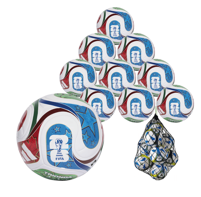 Tréningová lopta adidas WORLD CUP 2026 - TRIONDA LEAGUE - sada 10 ks + vak na lopty - JD8030-4-sada10-vak