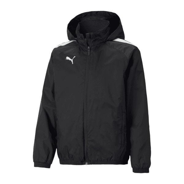 Bunda s kapucňou Puma teamLIGA All Weather Jkt Jr - 4063699414875