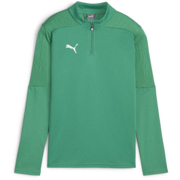 Tričko s dlhým rukávom Puma teamFINAL Training 1/4 Zip Top Jr - 4099685774128