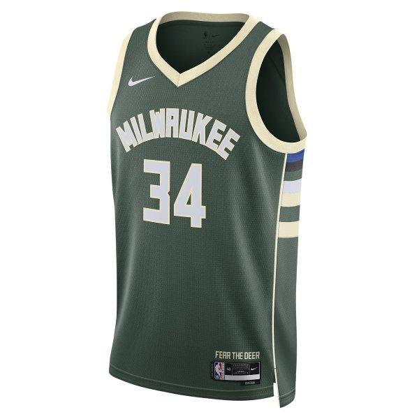 Dres Nike Milwaukee Bucks Icon Edition 2022/23 Dri-FIT NBA Swingman Jersey - 195870284749