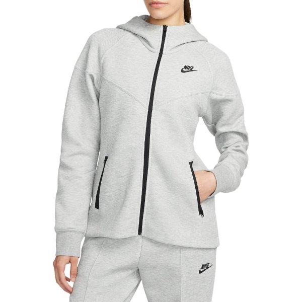 Mikina s kapucňou Nike W NSW TCH FLC WR FZ HDY - 196609682317