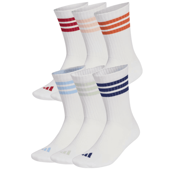 Ponožky adidas  3 Stripes Crew 6 Pack - 4068819781301