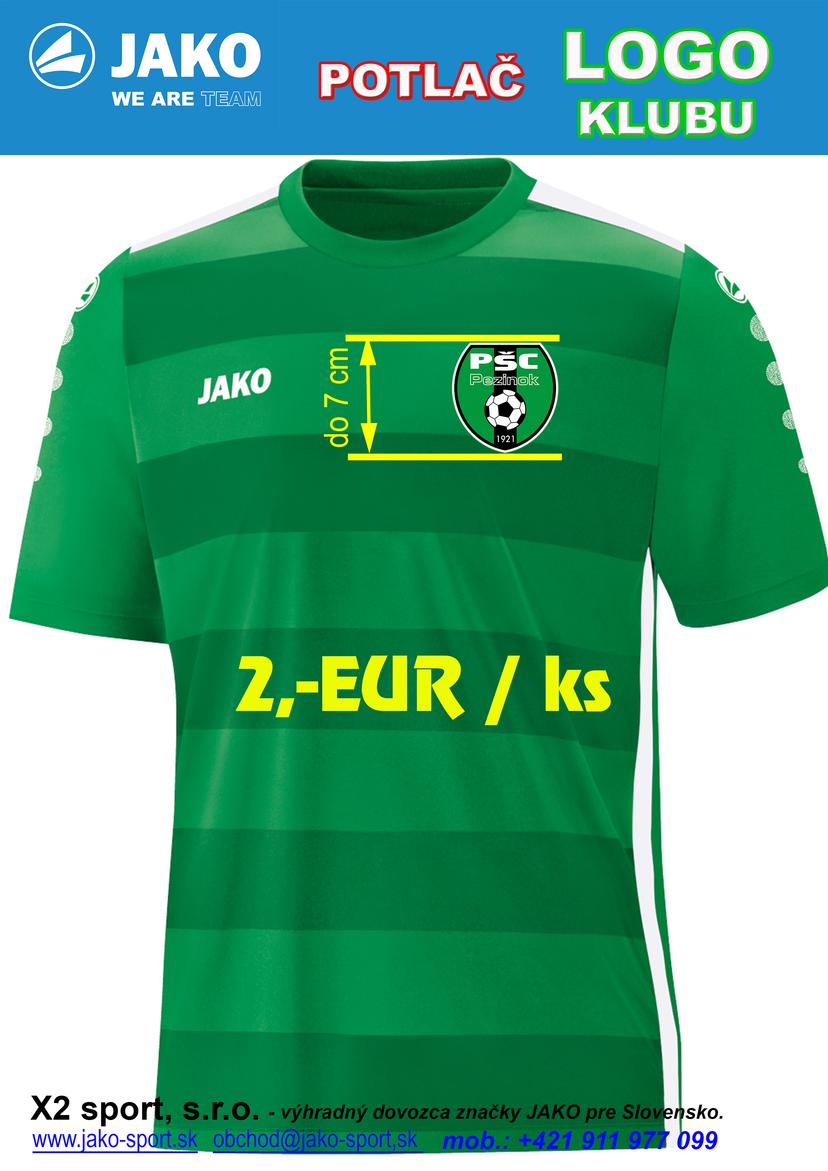 JAKO POTLAČ NA ARTIKLE JAKO - LOGO KLUBU - 150101