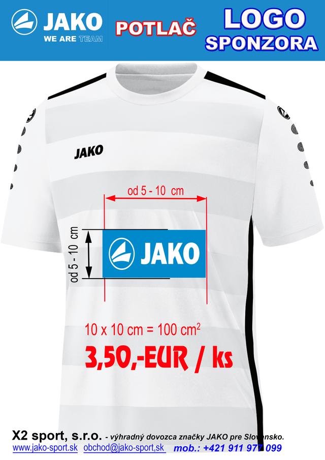 JAKO POTLAČ NA ARTIKLE JAKO - LOGO SPONZORA - 180101