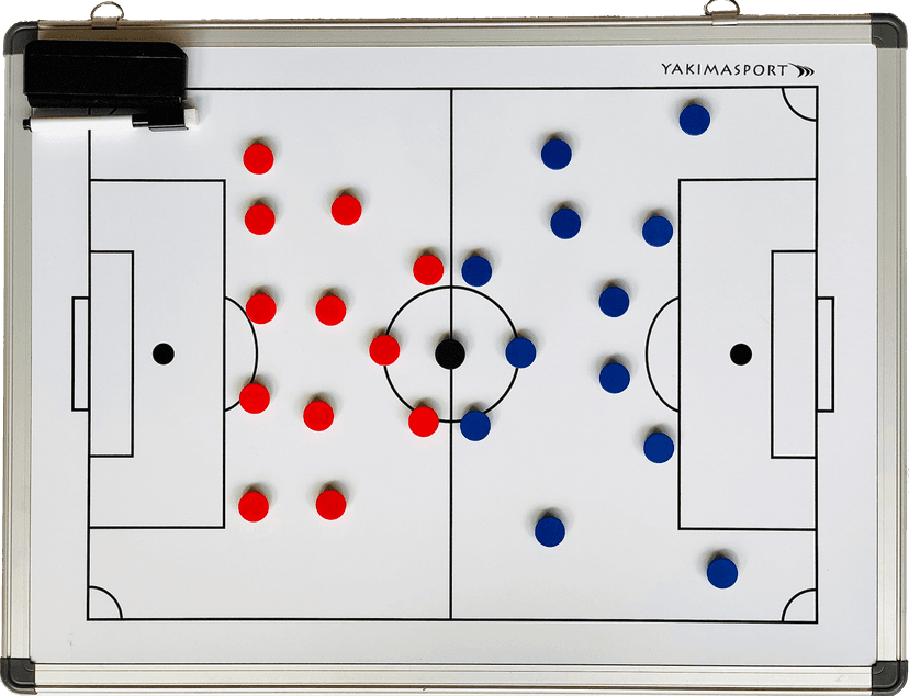 Taktická tabuľa na futbal 30 x 45 s magnetkami - 100155