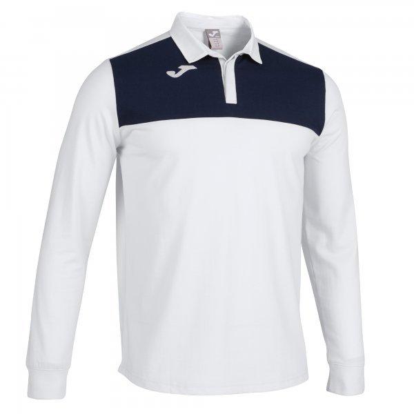 POLO SHIRT WINNER II WHITE-DARK NAVY L/S - 101332.2032XS_379806
