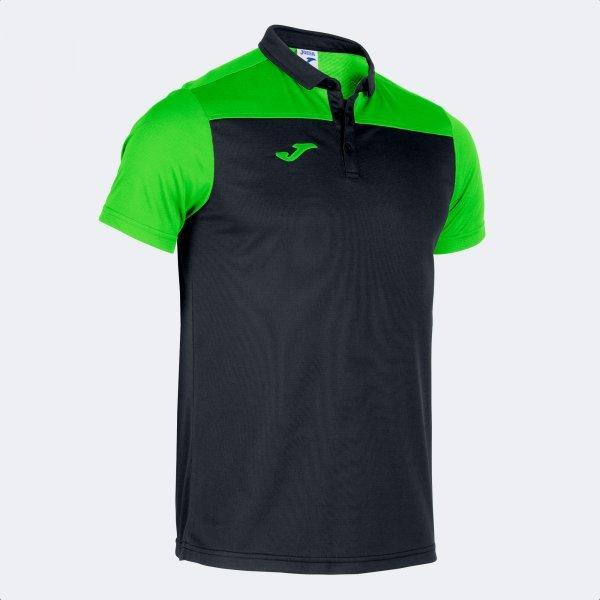 HOBBY II SHORT SLEEVE POLO BLACK FLUOR GREEN - 101371.1172XS_380096