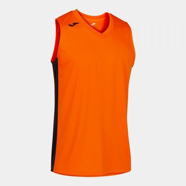 CANCHA III T-SHIRT ORANGE-BLACK SLEEVELESS - 101573.8813XL_380322